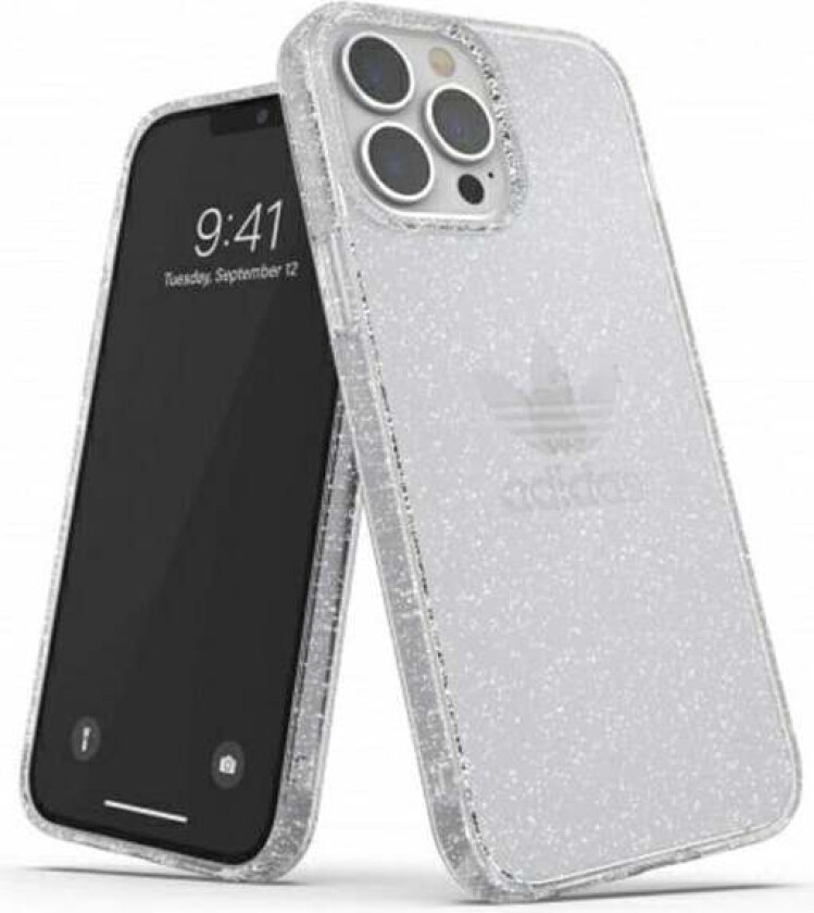 OR Protective Clear Case Glitter for iPhone 13 Pro Max - Clear Silver