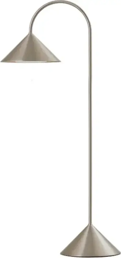 LED-akku-gulvlampe Grasp, stål, høyde 72 cm