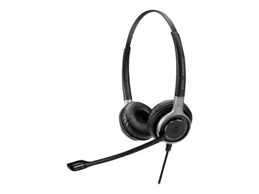 Epos Impact Sc 668 Duo Hodesett Easy Disconnect Stereo Svart, Sølv