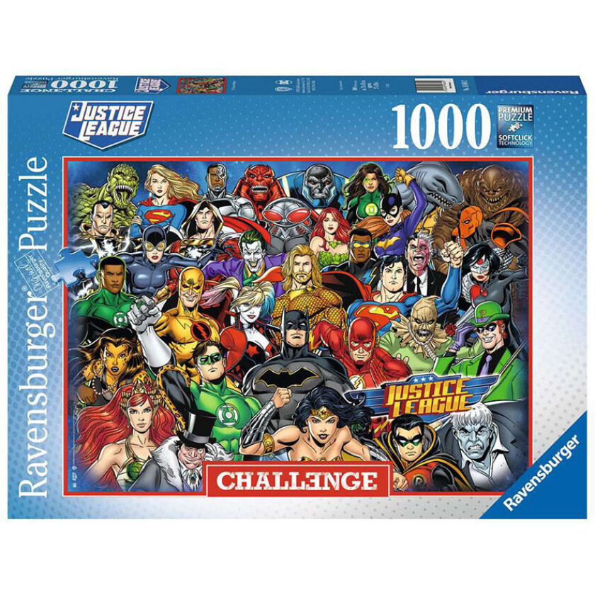 Challenge Puslespill 1000 Brikker - Dc Comics Justice League