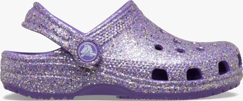 Classic Fantasy Glitter Kids Tøfler, Lilla, 19-20 - Innesko & Tøfler - PU