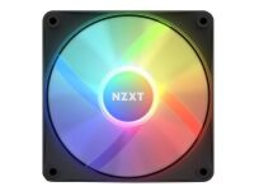 F120 RGB Core - Black - Kabinettvifte - 120mm - Svart med RGB LED-lys - 34 dBA