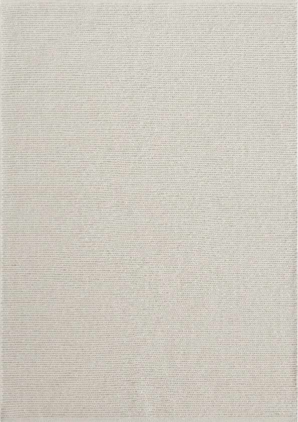 Gulvteppe - 140x200 cm - Lysegrå teppe med sklisikker bakside - Løst teppe fra Nordstrand Home Maja