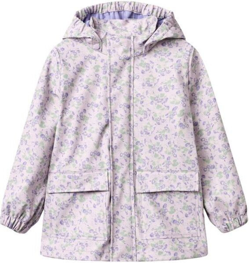 Bilde av Wheat Ollo regnjakke til barn, Lilac Petunias