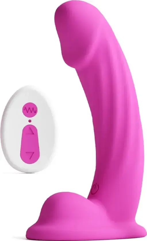 Colours Curve Vibrating Dildo Pink 16,4 cm