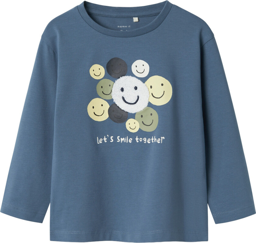 Genser - NmmShine - China Blue - - 6 år (116) - Genser