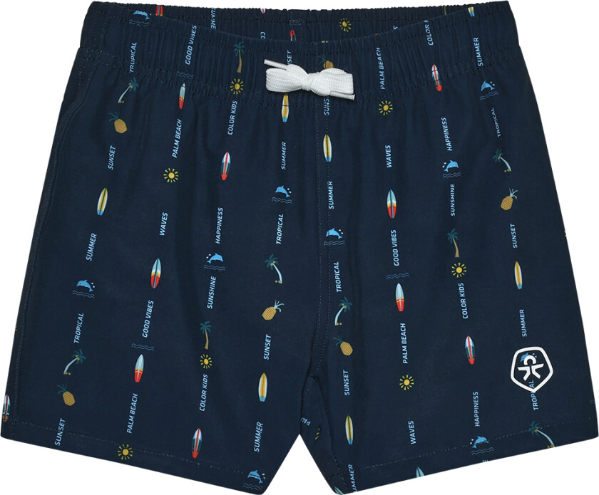 Badeshorts - AOP - Dress Blues - - 5 år (110) - Badetøy