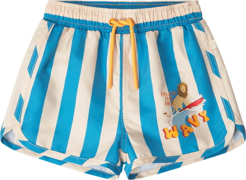 That's Mine Badeshorts - Lai - Blokk Stripe Blå - Thats Mine - 6 år (116) - Badetøy