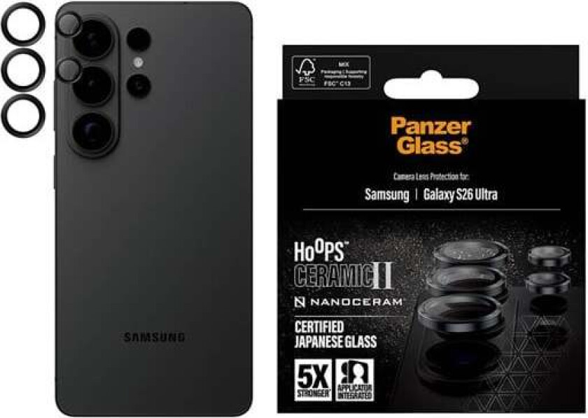 Hoops® Ceramic II Camera Lens Protector Samsung Galaxy S26 Ultra