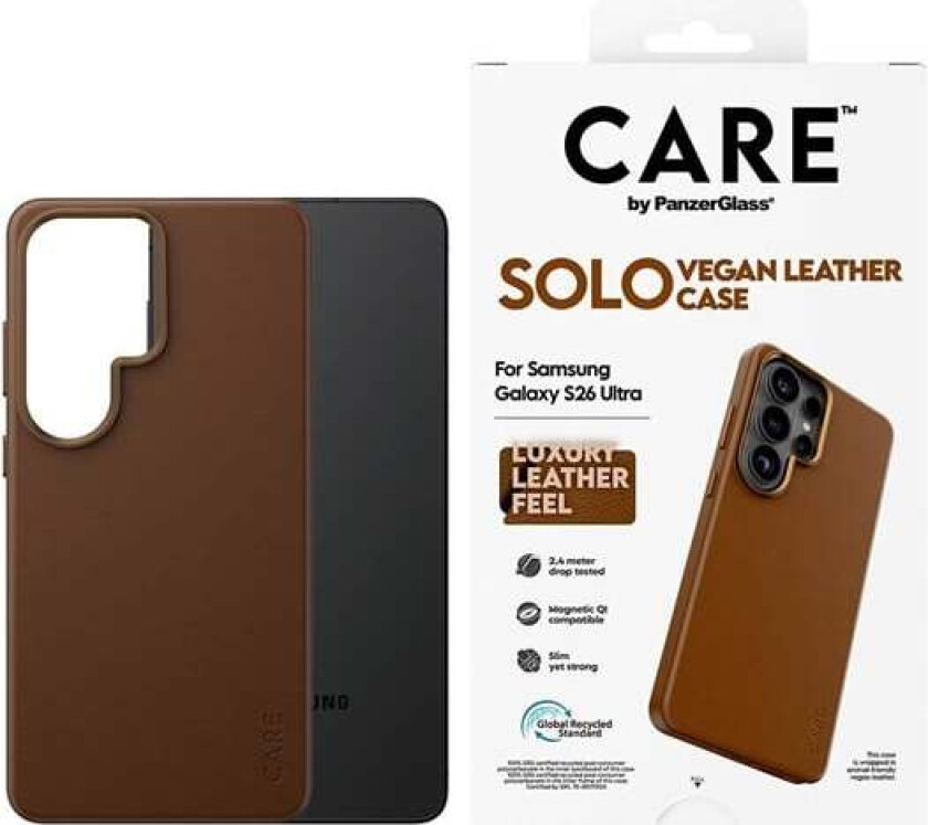 Solo Case Brown w. Qi Samsung Galaxy S26 Ultra