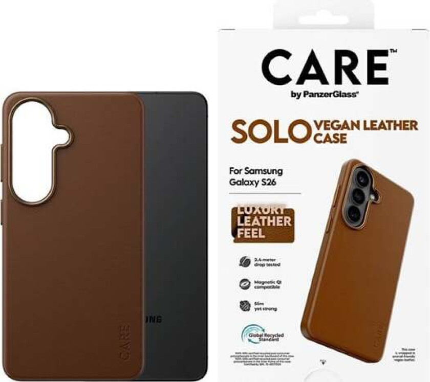 Solo Case Brown w. Qi Samsung Galaxy S26