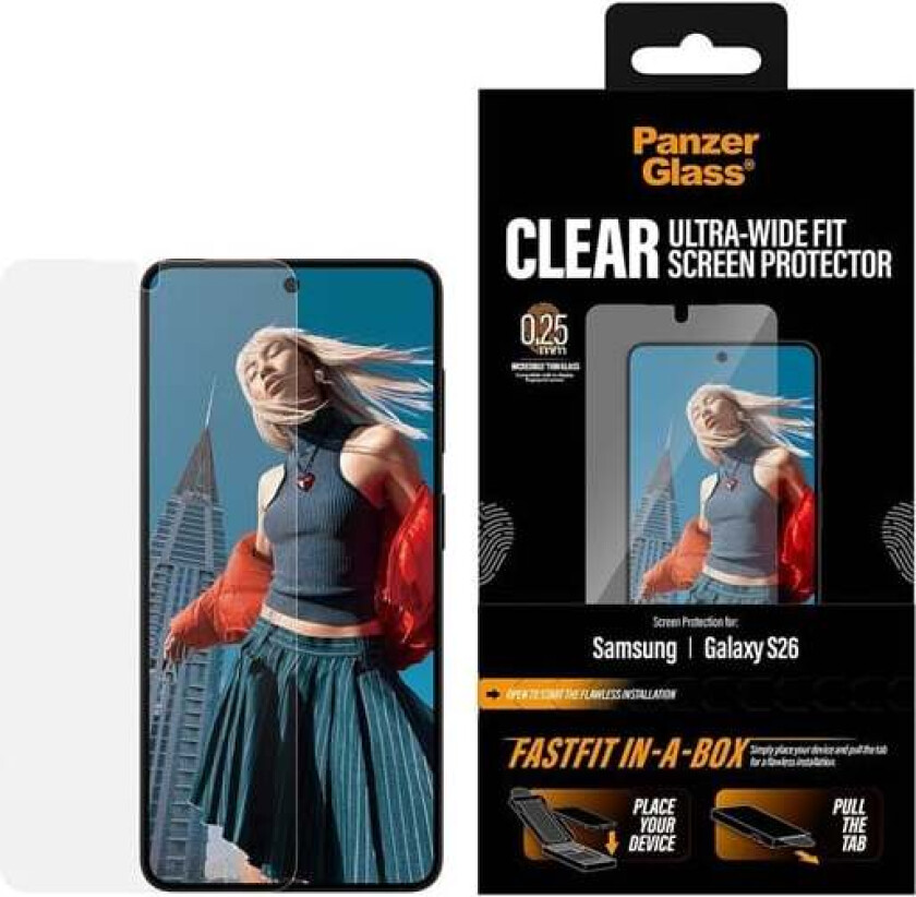 Screen Protector Samsung Galaxy S26 | Ultra-Wide Fit w. FASTFIT IN-A-BOX