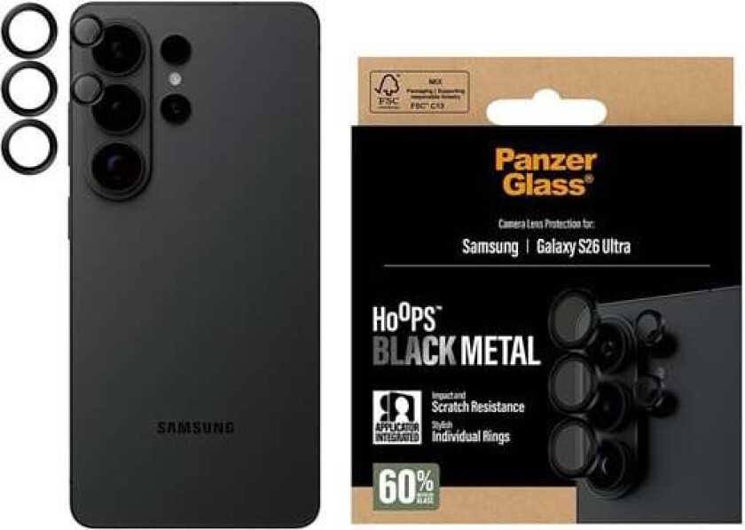 Hoops® Camera Lens Protector Black Samsung Galaxy S26 Ultra