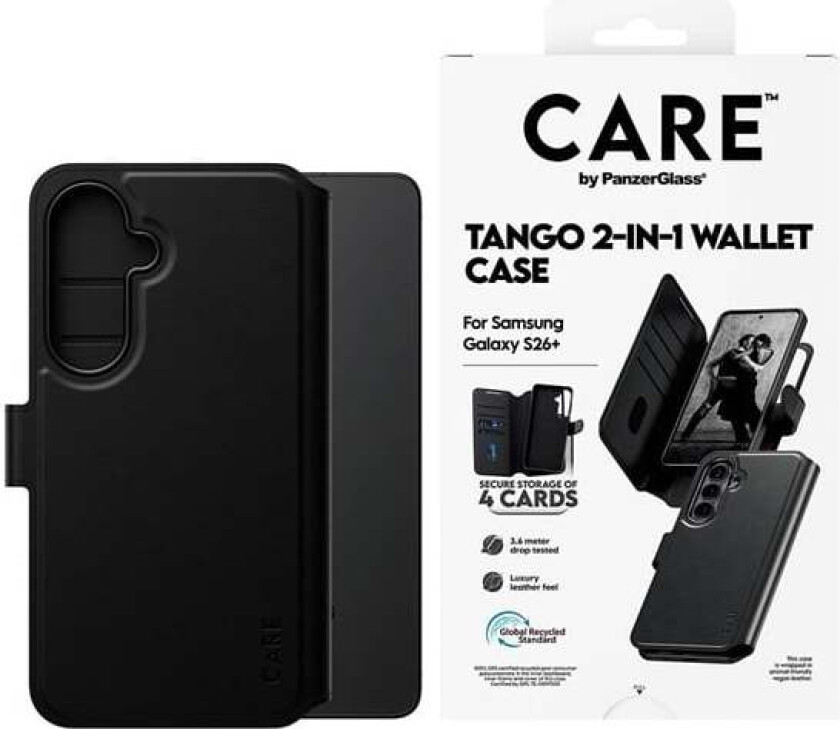Tango 2-in-1 Wallet Case w. Qi Samsung Galaxy S26+