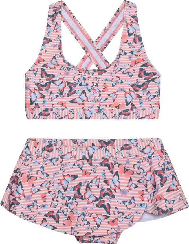 Bikini W. Skirt, Aop - Pink - 116