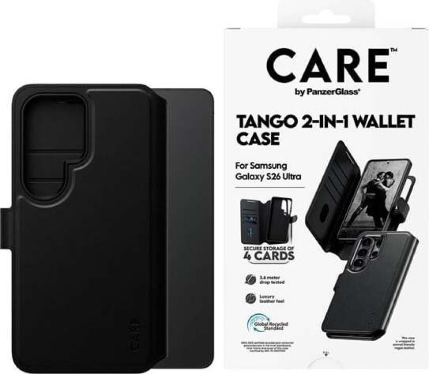 Tango 2-in-1 Wallet Case w. Qi Samsung Galaxy S26 Ultra