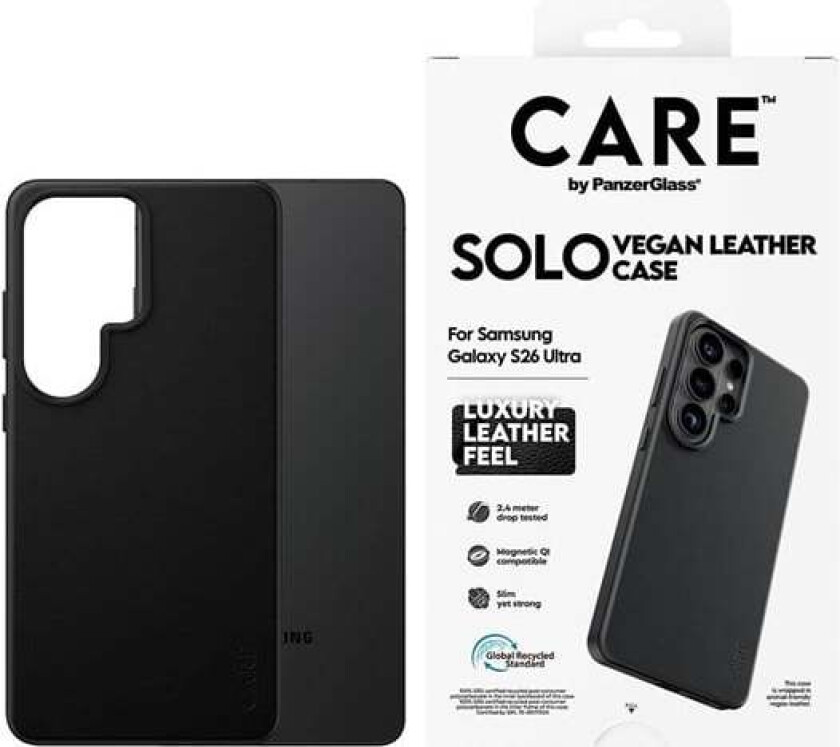 Solo Case Black w. Qi Samsung Galaxy S26 Ultra