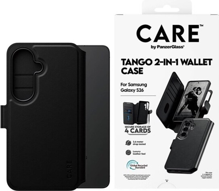 Tango 2-in-1 Wallet Case w. Qi Samsung Galaxy S26