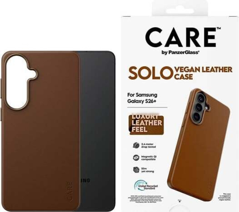Solo Case Brown w. Qi Samsung Galaxy S26+