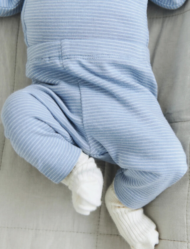 Body Wraparound L/S Pil - Blue - 56