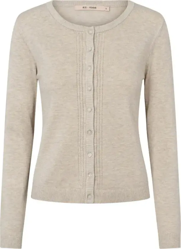 RUE de Femme, Dame, Strikkevarer, Beige, 2XL