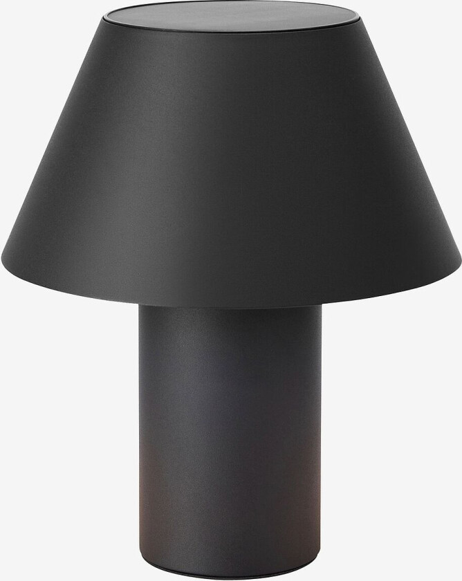 Solcellebordlampe Vivo, Svart