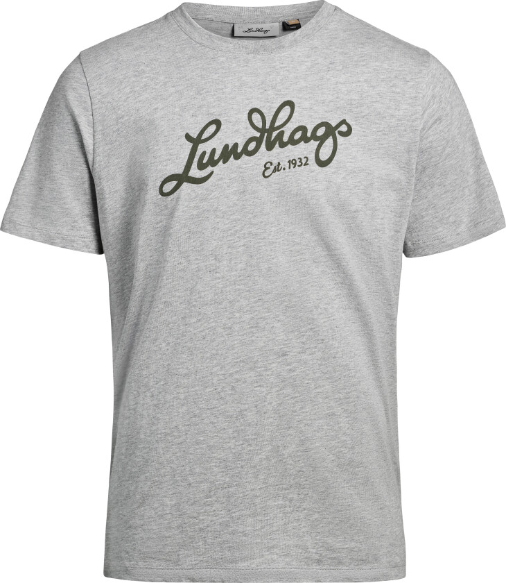 Men's Järpen Logo T-Shirt Light Grey Melange
