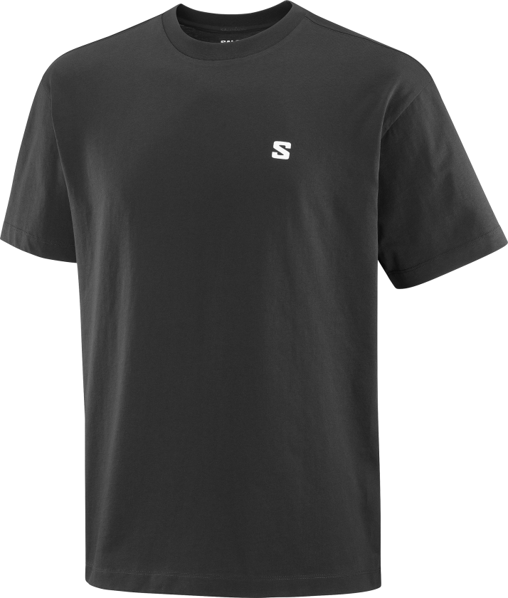 Men's Round Logo Graphic Deep Black