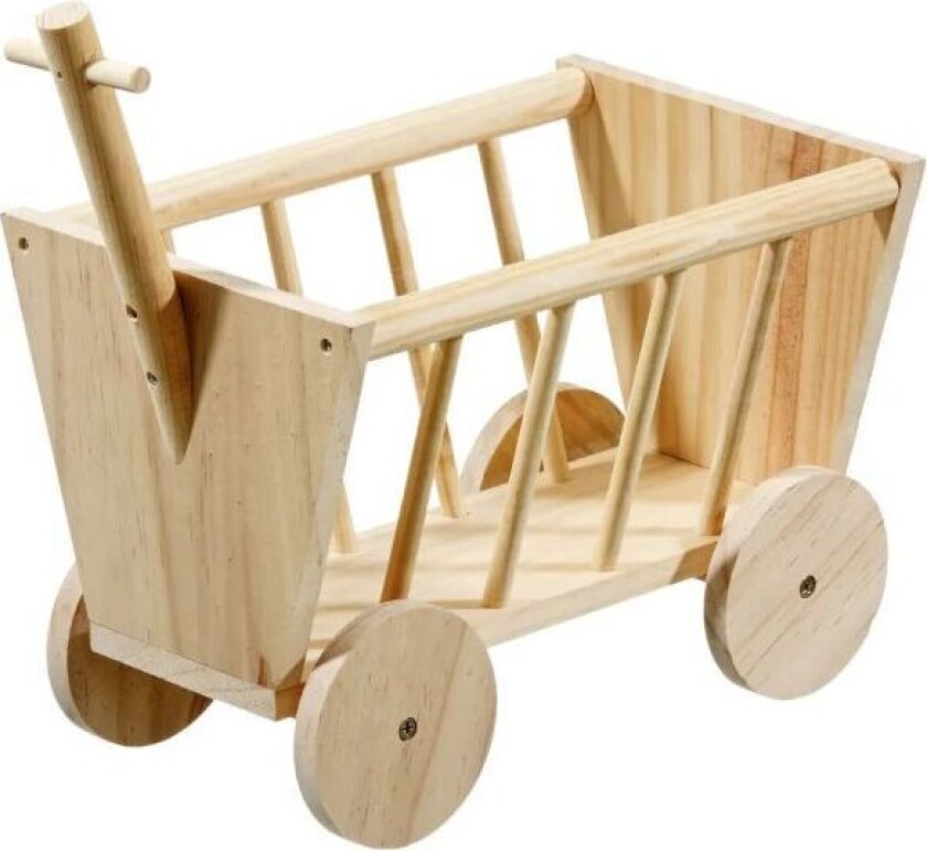 Flamingo - Hayrack wagon in wood, M 29x19x21cm - (540058501033)
