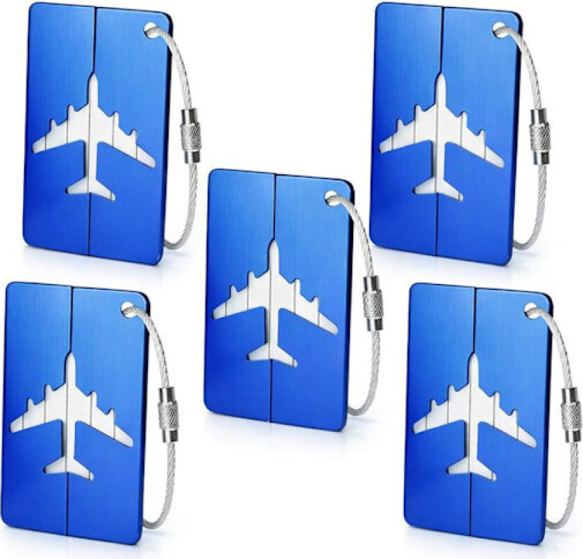 Bilde av 5-pak - Bagasjelapp / Tag til Bagasje - Festes på kofferten