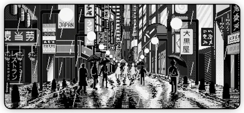Retro Tokyo Black & White Xxl Musematte