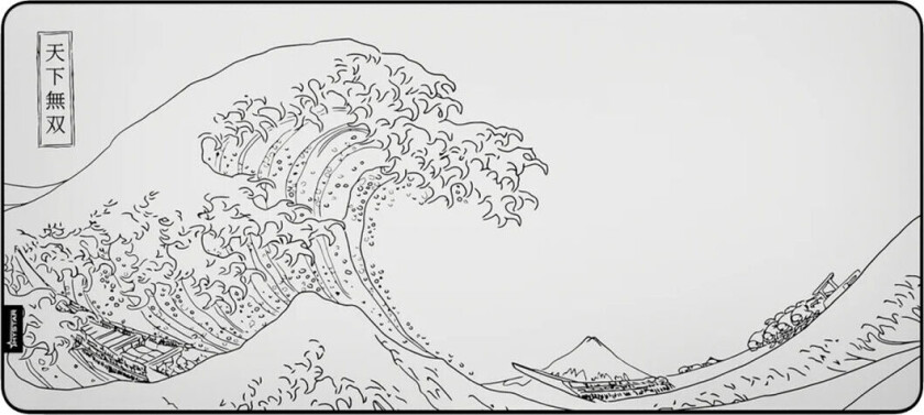 The Great Wave Xxl Musematte - Hvit