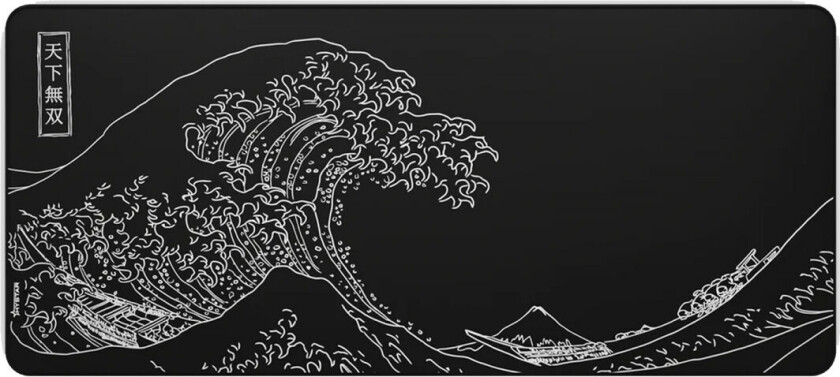 The Great Wave Xxl Musematte - Svart