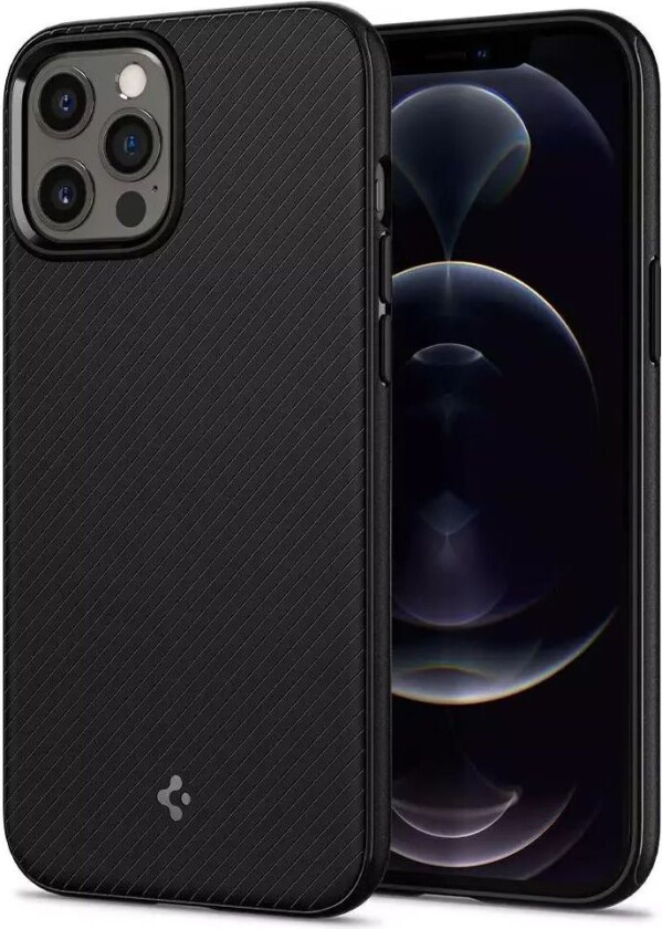 iPhone 12/12 Pro Mag Armor Deksel - MagSafe Kompatibel - Matt Svart
