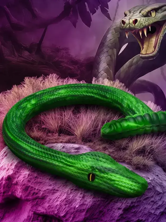 Slither Snake Silicone Dildo 57 cm