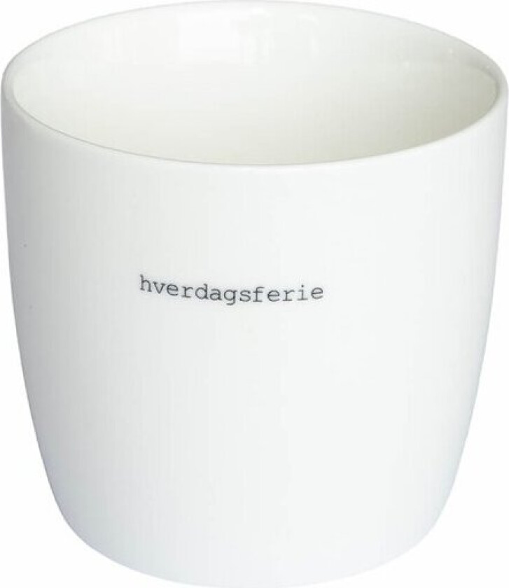 Krus hverdagsferie 30 cl hvit