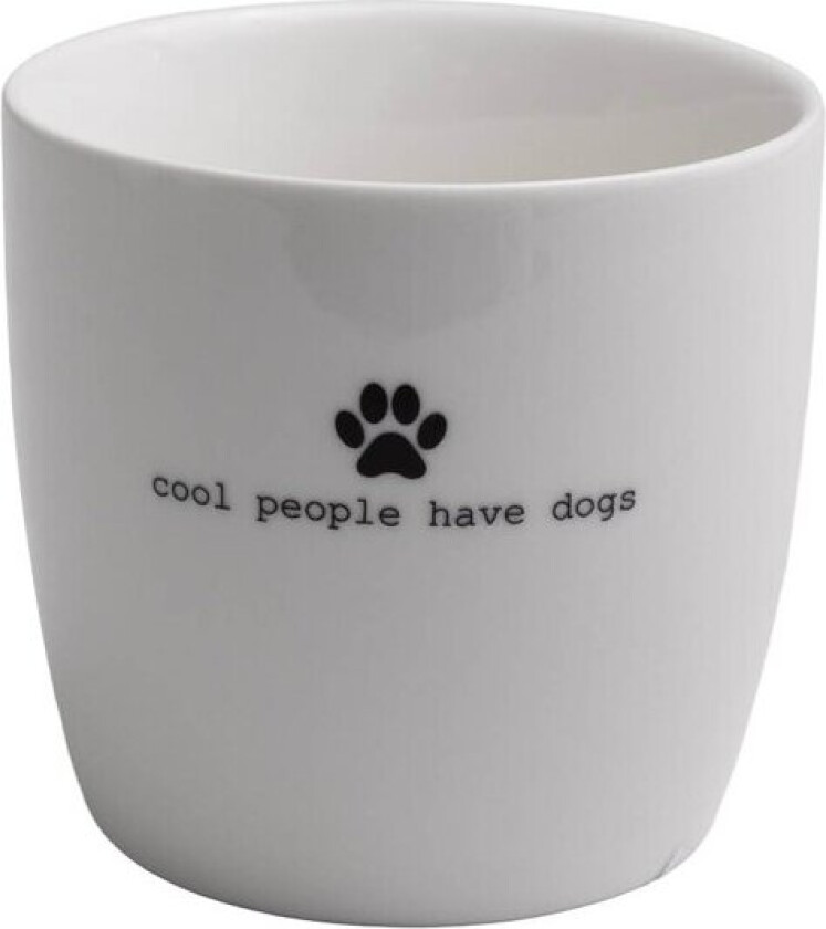 Krus Cool people have dogs 30 cl hvit