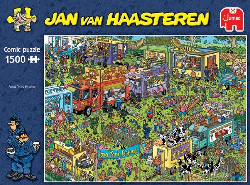 Jan Van Haasteren Food Truck Festival Puslespill 1500 brikker, Jumbo