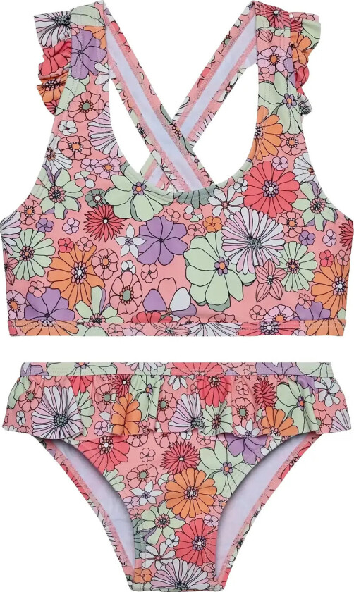 Bikini W. Short Skirt, Aop - Multi/patterned - 152