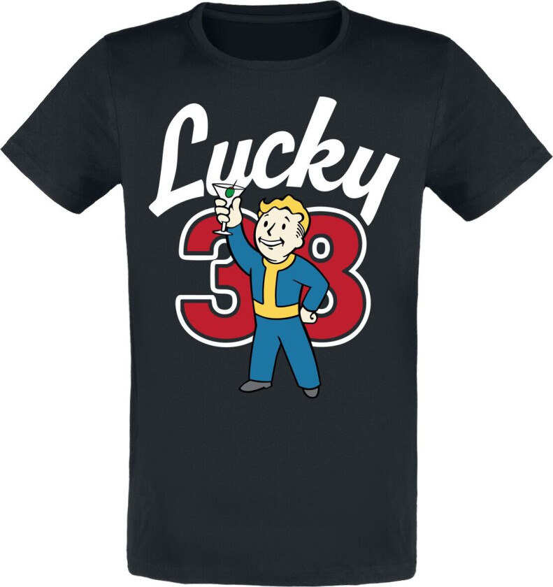 gaming T-skjorte - Lucky 38 Cocktail - S til XXL - Unisex - svart