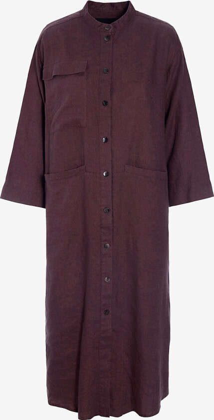 Kjole i lin Lazy Linen - Brun