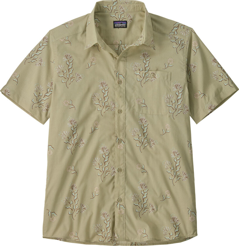 Men's Go To Shirt Ocean Blooms: Weathered Stone