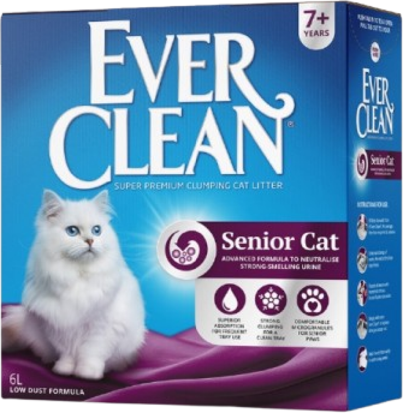 Senior - Kattesand 6 L - Katt - Kattesand & kattestrø - Klumpdannende kattesand - Ever Clean
