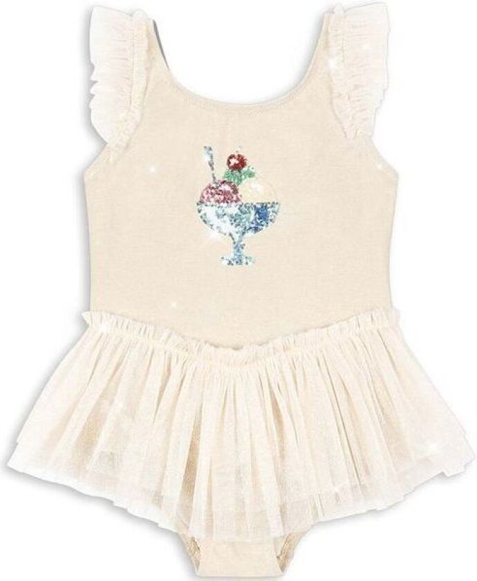 Amandine badedrakt med tyll, Rosewater