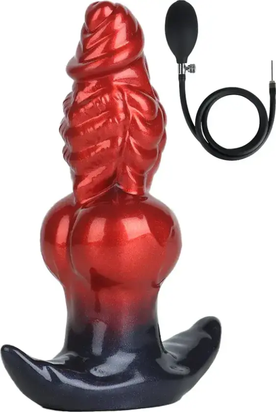 Fantasty Beast Inflatable Butt Plug Red
