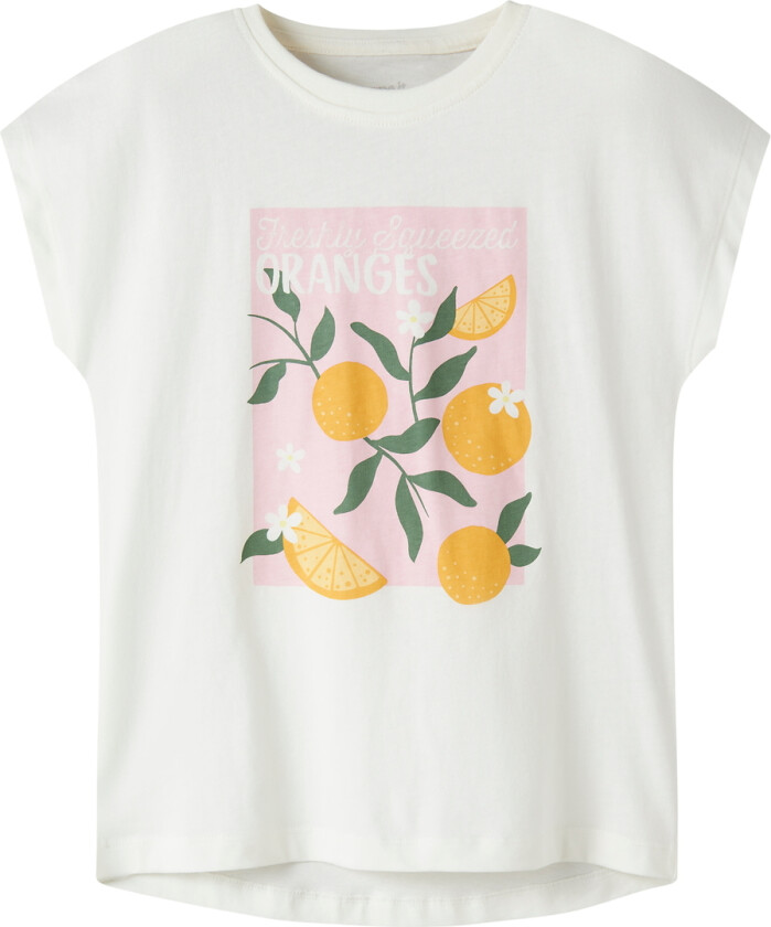 T-skjorte - NkfVigea - Cloud Danser/Oranges - - 6 år (116) - T-skjorte