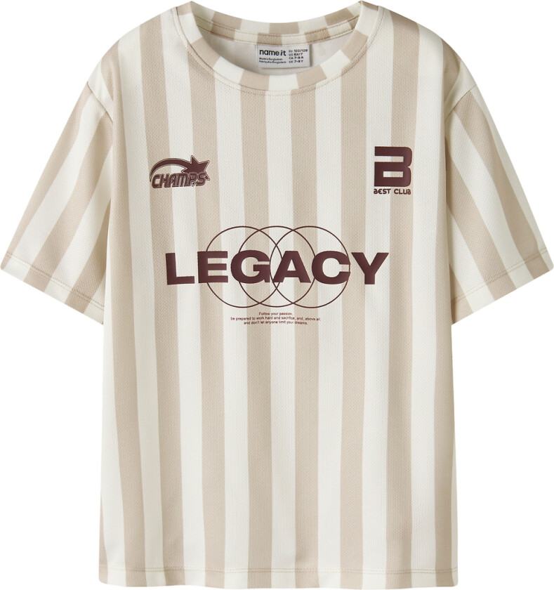 T-skjorte - NkmFidur - Chateau Gray - - 7-8 år (122-128) - T-skjorte