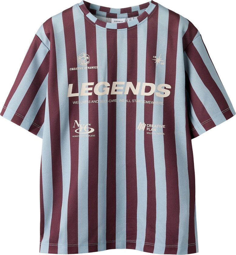 T-skjorte - NkmFidur - Blue Tåke - - 7-8 år (122-128) - T-skjorte