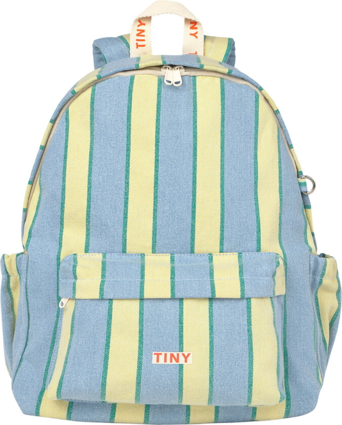 Ryggsekk - Retro Striper - Light Vask Denim - - OneSize - Ryggsekk