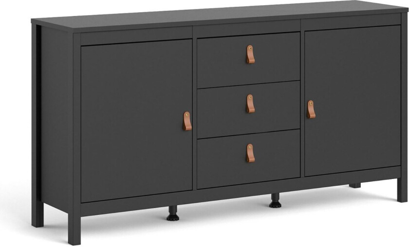 Vallvidera Sideboard 38x151 cm - Svart/Natur